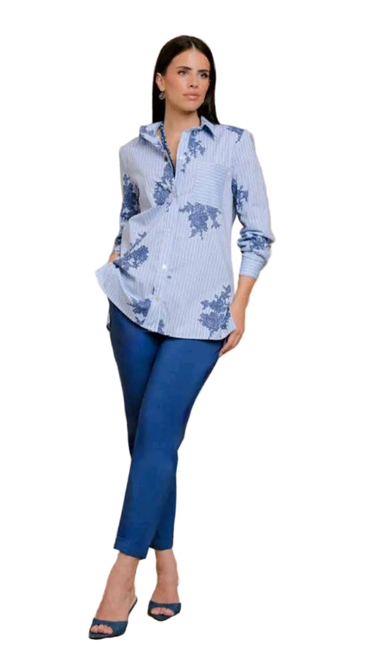 Camicia Elasticizzata Donna Curvy