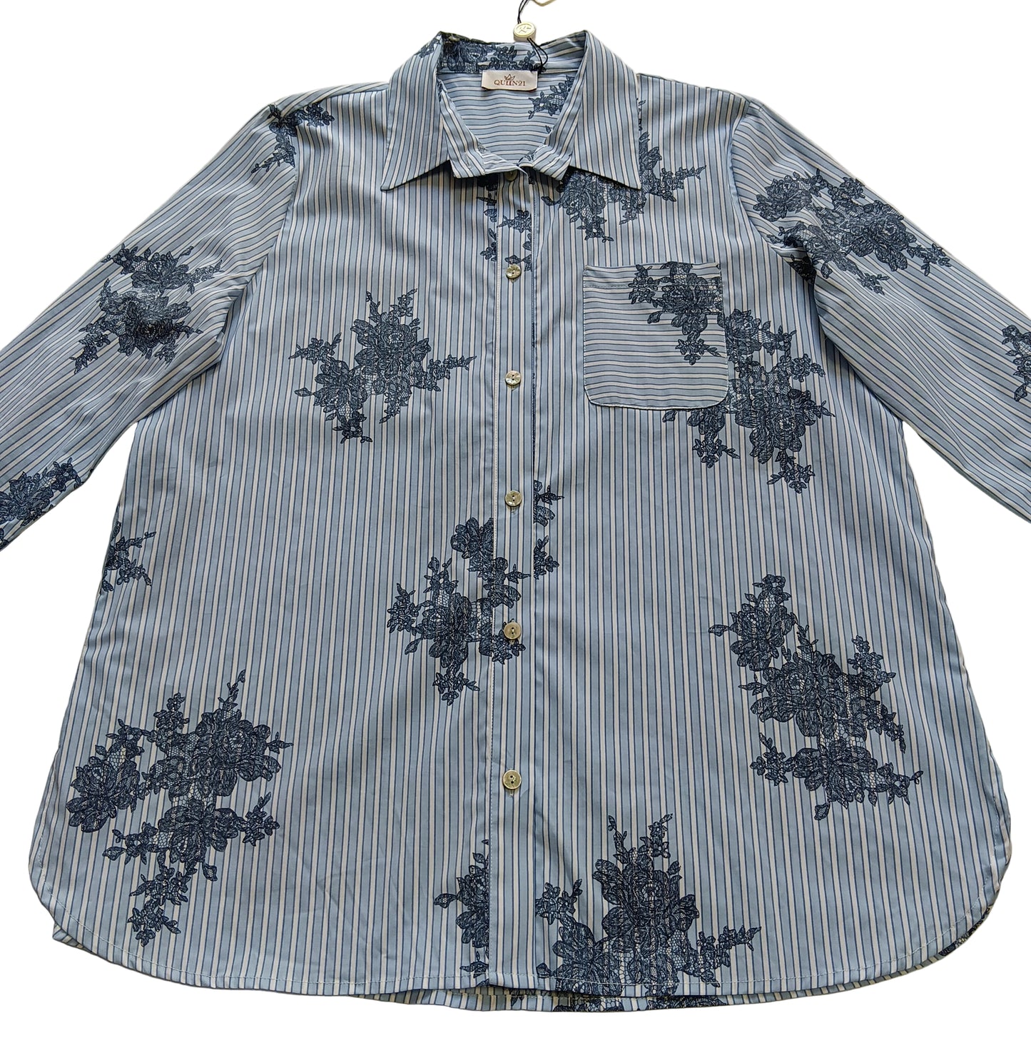 Camicia Elasticizzata Donna Curvy