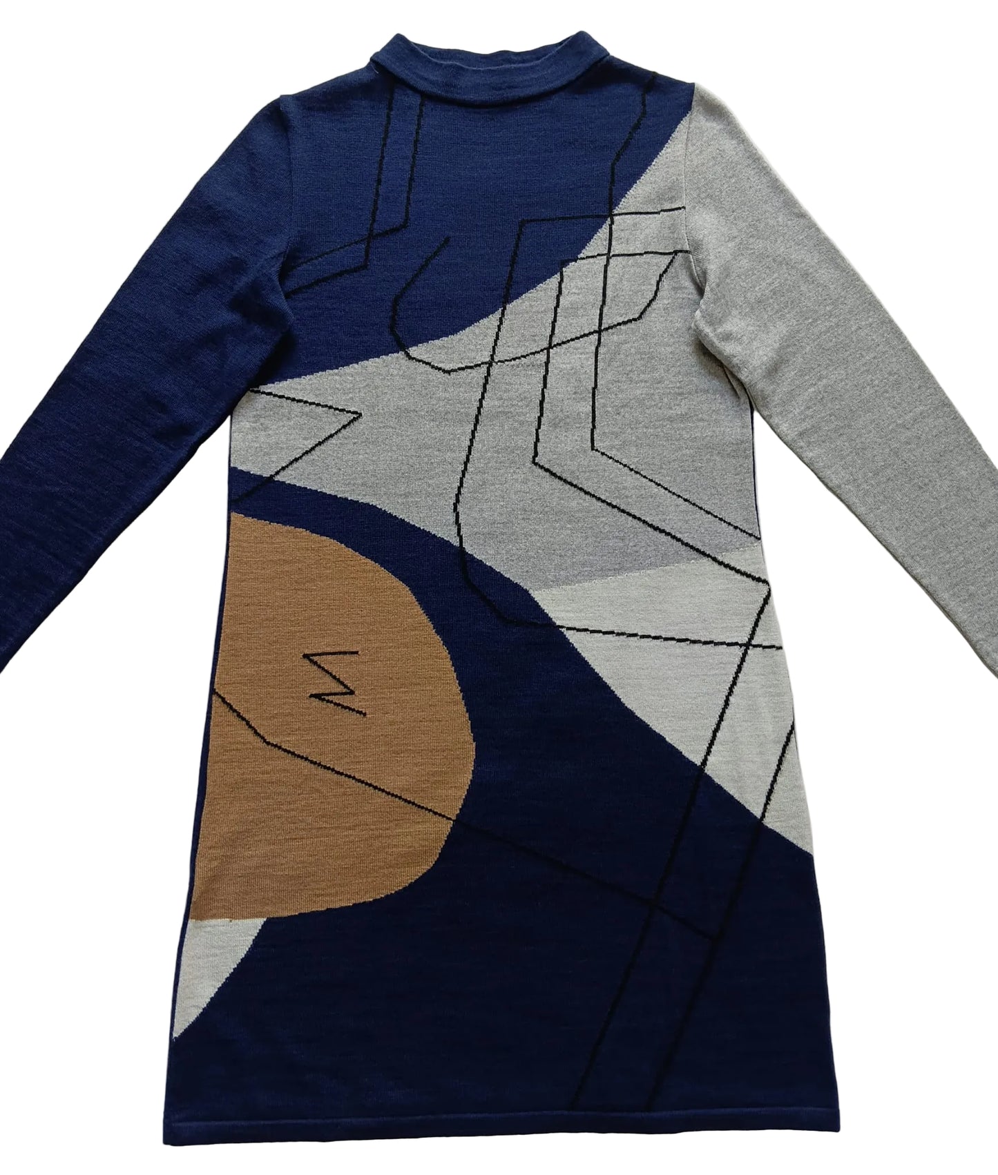 VESTITO MISTO LANA DONNA TAGLIE FORTI