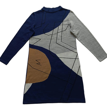 VESTITO MISTO LANA DONNA TAGLIE FORTI