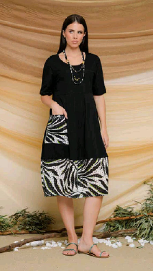 Vestito Donna Curvy Manica Corta